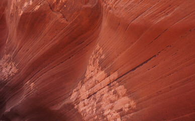 Spooky slot canyon, Utah rock formations