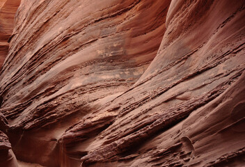 Spooky slot canyon, Utah rock formations