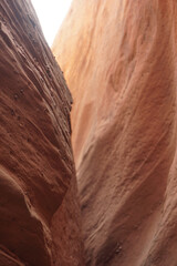 Spooky slot canyon, Utah rock formations