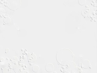 embossed image of circles on a white background