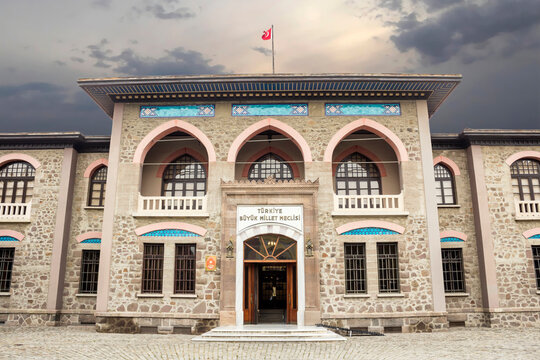 ANKARA - Turkey Nov. 2021 : First Turkish Parliament Building (Repuclic Museum now)