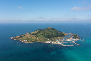 Beautiful sea in various time zones of Jeju Island, South Korea