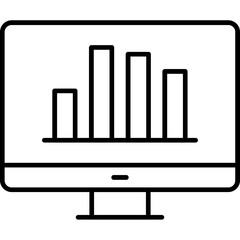 Online Bar Chart Icon
