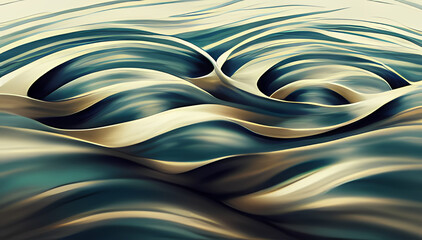 abstract wavy 3d background illustration
