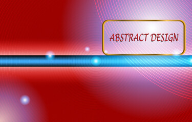 red blue gold and white hi-tech background 