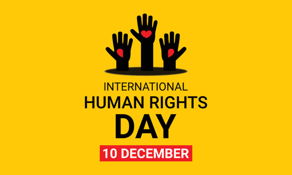International Human Rights Day, Human Rights Day. December 10. Holiday concept. Template for background, banner, card, poster