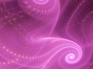 Fractal spiral. Abstract fractal patterns and shapes. Dynamic flowing natural forms.