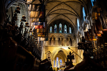 Naklejka premium cathédrale saint patrick dublin église church christ religion
