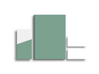 A4 document with invitation card mockup