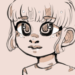 lineart girl