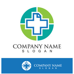 Obraz premium Medical health icon digital logo design