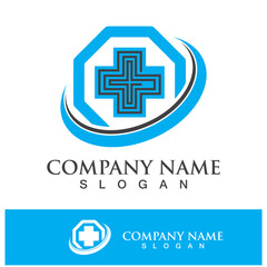 Medical health icon digital logo design