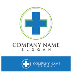 Fototapeta premium Medical health icon digital logo design