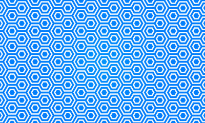Japanese Hexagon Stripe Vector Seamless Pattern stock illustration