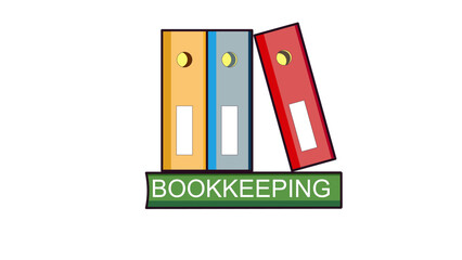 bookkeeping logo - obrazy, fototapety, plakaty