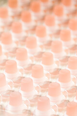 pink glass stopper for wine