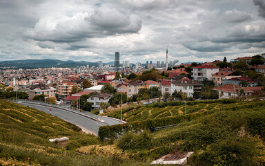 Fototapeta na wymiar Istanbul, asian side of the city