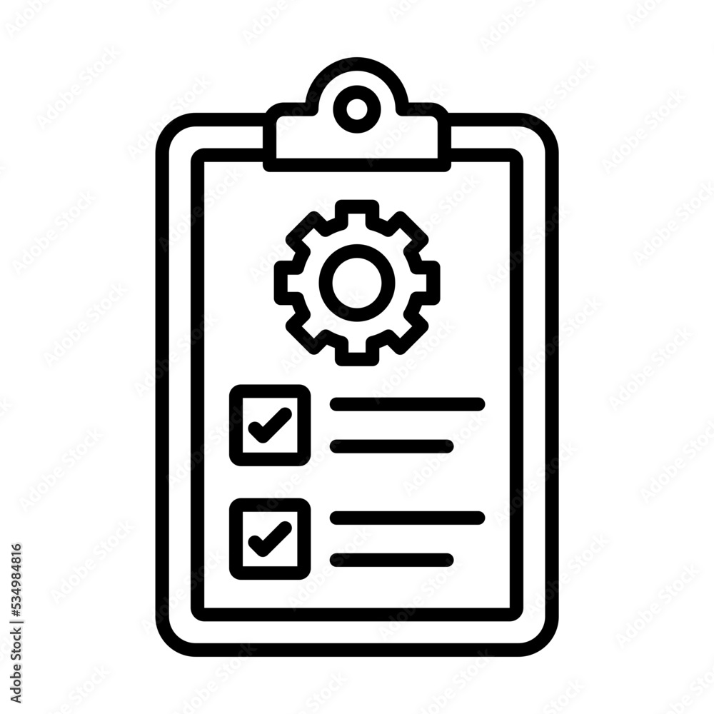 Canvas Prints Project Management Icon