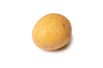 A group of fresh tasty potato isolated on white background.