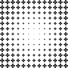 Metaball Cross Shapes Halftone Texture Pattern