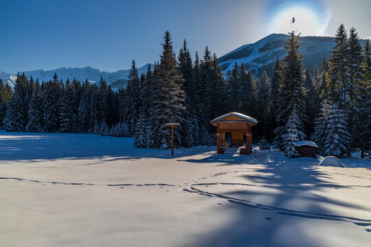 winter landscape nearby Zverovka, Western Tatras (Rohace), Slovakia