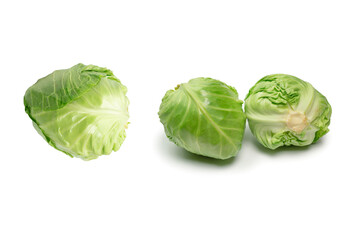 Fototapeta premium Cabbage isolated on white background.