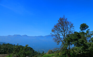 Fototapeta na wymiar clouds over the mountains kanthaloor kerala