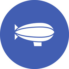 Zeppelin Glyph Circle Background Icon © SAMDesigning