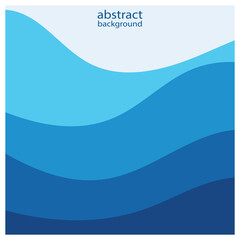 Abstract beach wave background design with blue vector combination, concept design for book cover, wallpaper, swimming pool, marine, lake