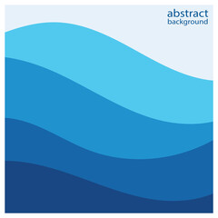 Abstract beach wave background design with blue vector combination, concept design for book cover, wallpaper, swimming pool, marine, lake