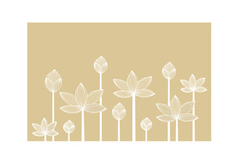 Lotus flower design for background wallpaper 