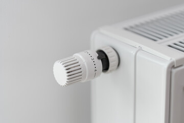 The room heating radiator thermostat is set to economy mode at 50% power