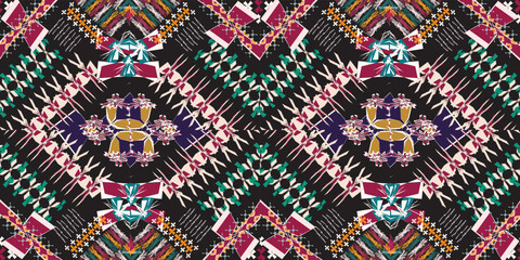 seamless ethnic pattern design.Geometric ethnic oriental ikat pattern traditional Design.ethnic oriental pattern,fabric,embroidery.Mexican pattern.merican pattern.latin african.indian fabric.Mexican