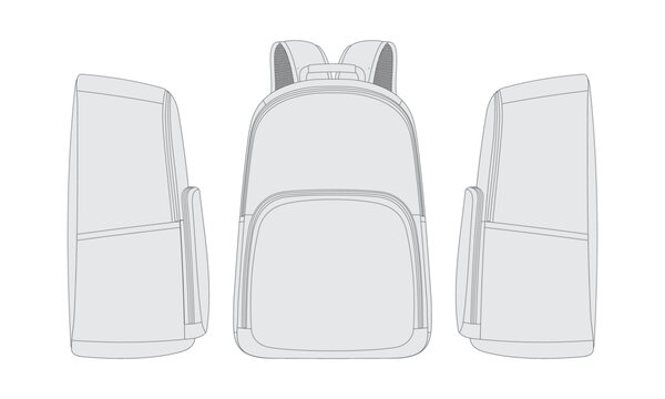 backpack vector template