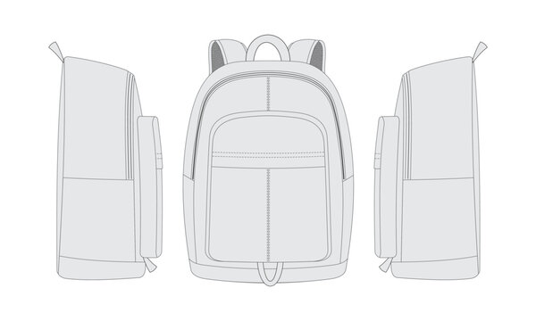 backpack vector