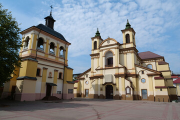 Fototapeta na wymiar Church of the Blessed Virgin Mary in Ivano-Frankivsk city, Ukraine