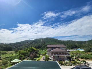 view of the mountains