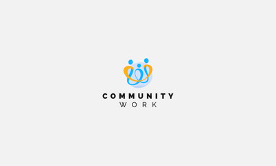 healthy Community Progress logo Design vector template 