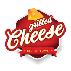 Grilled Cheese label sign vintage