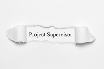 Project Supervisor	