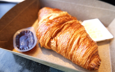 Croissant for coffee break time