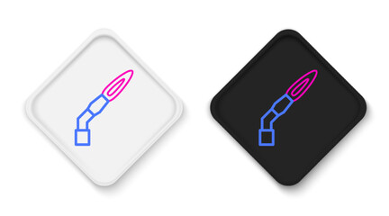 Fototapeta premium Line Welding torch icon isolated on white background. Colorful outline concept. Vector