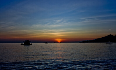 Fototapeta premium sunrise at Gerokgak, West Bali, Indonesia
