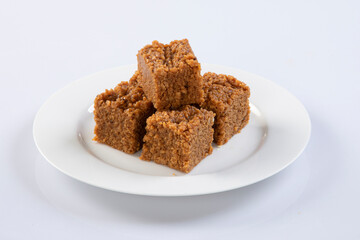 Dal tarka, chana dal isolated in white background