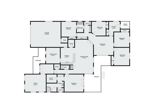 Icon floor plan. Example floor plan. House plan icon.