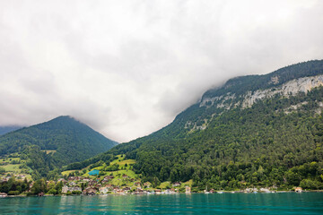 Spiez to Interlaken trip, lake Thun, Switzerland