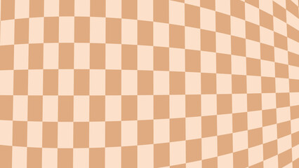 aesthetic orange distorted checkerboard, checkers wallpaper illustration, perfect for backdrop, wallpaper, background, banner