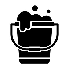 Bucket Glyph Icon