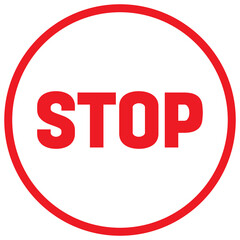 stop red sign design illustration