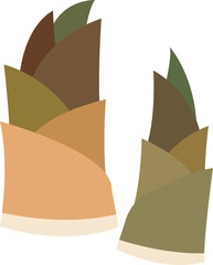 Colorful food ingredient vegetable Bamboo shoots